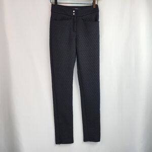 Adidas Women's Black Quilted Athleisure Sweat Pants Size 0